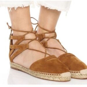 Aquazzura Begravia Espadrilles in Cognac Size 39